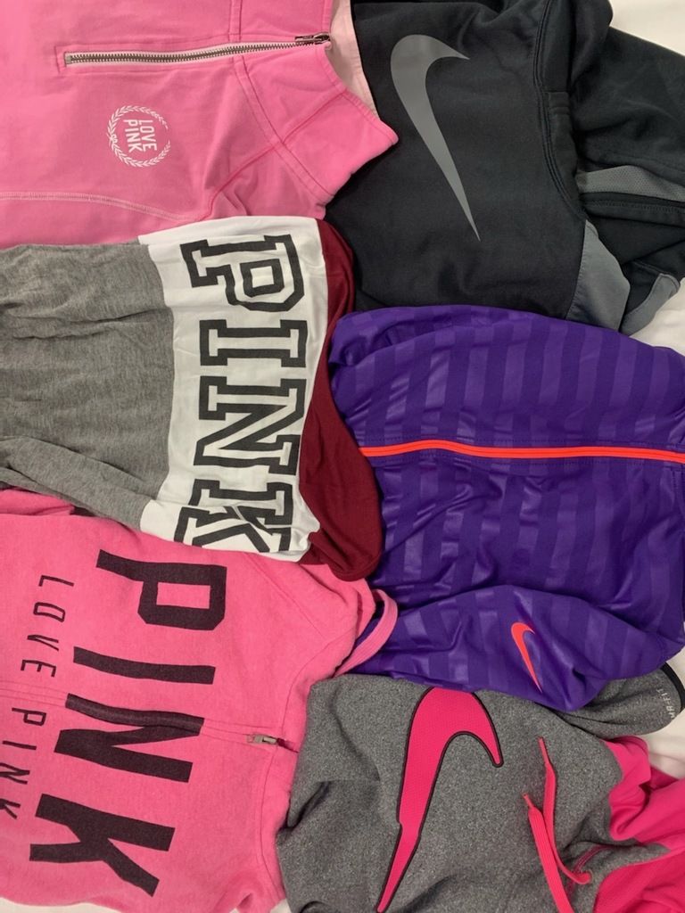 variety of jackets and shirts