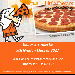 5th Grade Little Caesar's Pizza Fundraiser!