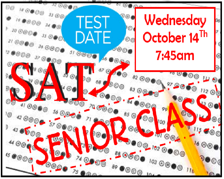 Senior Class SAT's 10/14/20